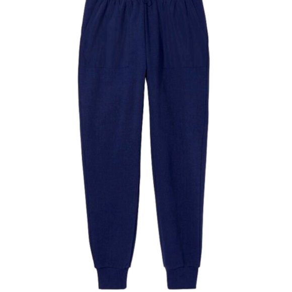 VICTORIA'S SECRET Fleece Jogger Pants Ensign Navy Blue Sweatpants NWT - Picture 3 of 8